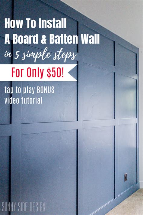 Inexpensive Board And Batten Accent Wall With Easy Installation Artofit