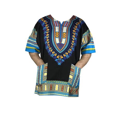 Men Clothing Hippie Style Dashiki Shirt African Vintage Tribal Etsy