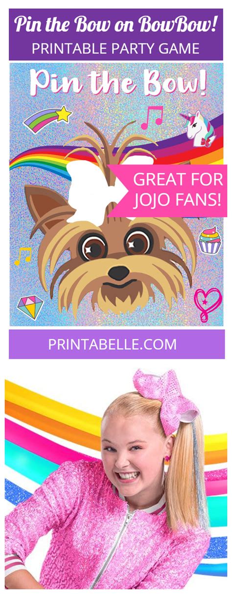 She is known for appearing for two seasons on dance moms along with her mother. Pin the Bow on BowBow! JoJo Siwa Party Game Printable in ...