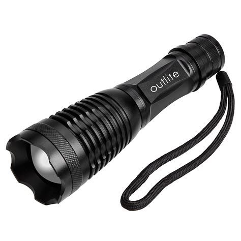 Outlite E6 High Powered Tactical Flashlight Bright Led Handheld