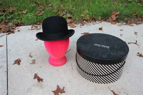 Vintage Stetson Bowler Hat Derby Hat John Stetson Mens Etsy