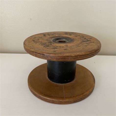 Large Industrial Antique Wood Spool Etsy In 2021 How To Antique