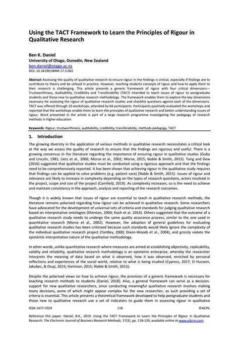 Qualitative methodology grounded theory, ethnographic, narrative research, historical, case studies, and phenomenology are several types of qualitative research designs. Using the TACT Framework to Learn the Principles of Rigour ...