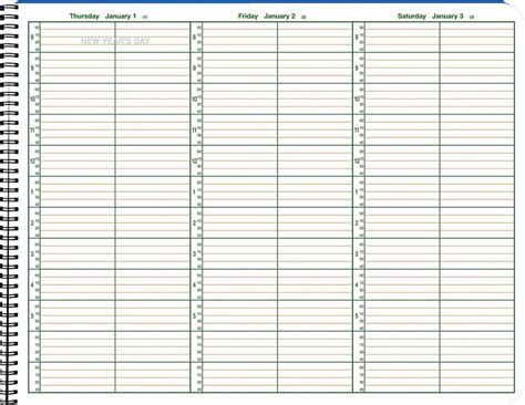 Appointment Schedule Template 15 Minute Increments Printable Schedule