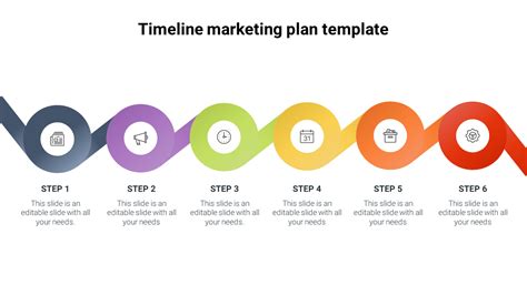 Attractive Timeline Marketing Plan Template Designs