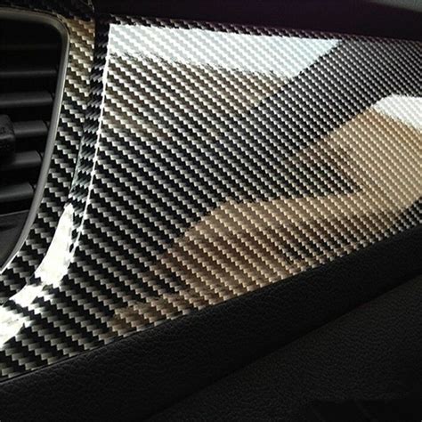 7d Carbon Fiber Texture Matte Black Vinyl Car Wrap Sticker Decal Film