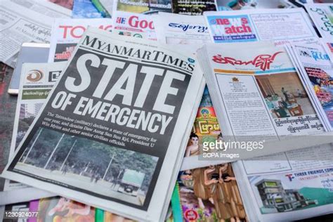 Myanmar Newspaper Photos And Premium High Res Pictures Getty Images