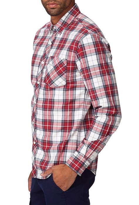Price and other details may vary based on size and color. Lyst - Forever 21 Classic Fit Plaid Shirt in Red for Men