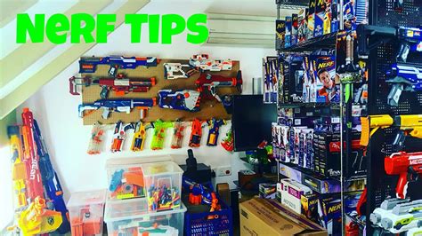 I looked into using peg board or wood to make a rack but decided to go with pvc instead.so, after a lot of weeks measuring & laying things out in my mind, i went and bought some 1 pvc & t fittings.after another week of. {Tips} Nerf Storage Solutions - YouTube