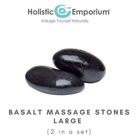 Holistic Emporium Basalt Massage Stones Large 2 In A Set