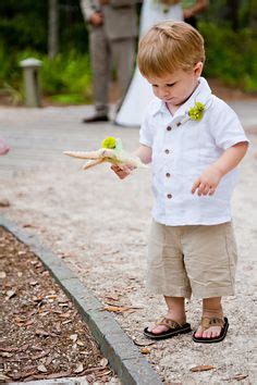 The little guy's navy blue outfit even had matching suspenders. Ring Bearers on Pinterest | Ring Bearer Outfit, Ring ...