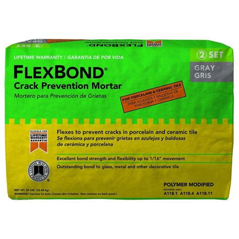 Custom Building Products Flexbond 25 Lb Gray Crack Prevention Mortar