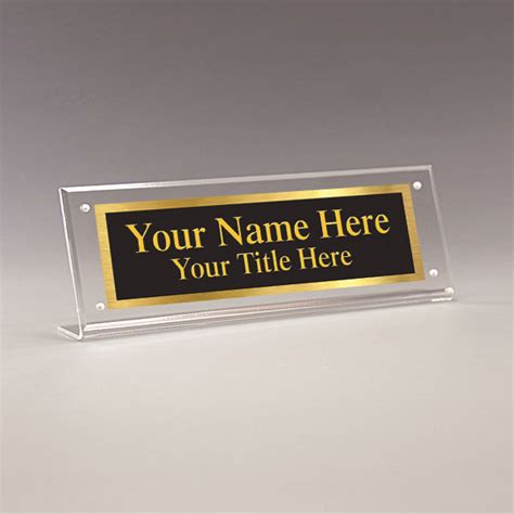 Acrylic Name Plate Holder Desk Name Plate Holder Office Name Plate