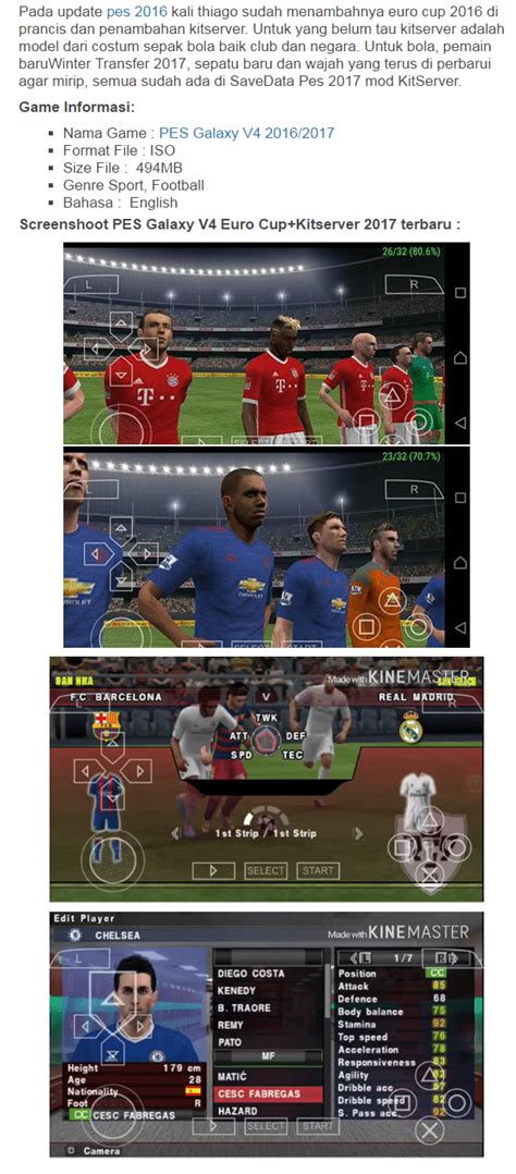 Daftar game sepak bola offline untuk android terbaik 2019. Download Game Sepak Bola Offline PSP PES 2020 untuk ...