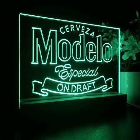 Cerveza Modelo Especial Draft Neon Pub Bar Sign Led Lamp Pro Led Sign
