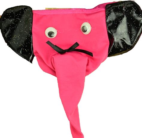 Zeagoo Men S Elephant Nose Pouch G String Thong Underwear Rose Red Uk Clothing