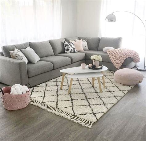 Soft Pink And Grey Living Room Decoração Da Sala Decoração Da Sala