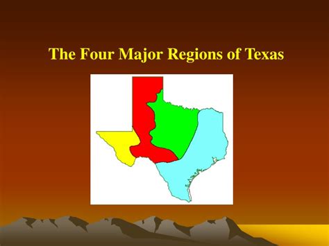 Ppt The Four Major Regions Of Texas Powerpoint Presentation Free