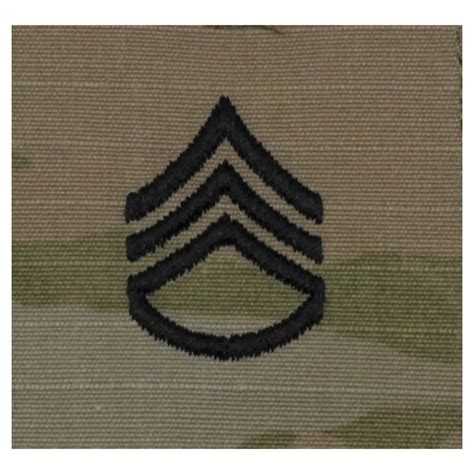 Ssg Staff Sergeant Army Rank Sew On Ocp Patch 2x2 For Ocp Uniforms