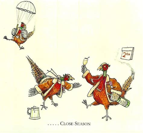 Country Humour Shooting Hunting Funny Mounted.'Close Season' | Art