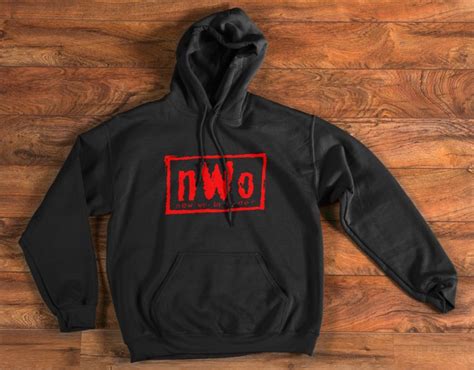 Nwo Red Logo New World Order Pullover Hoodie Professional Wrestling