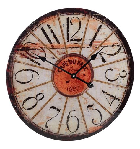Shabby Chic 57cm Glass Wall Clock 306890 Easyt Products