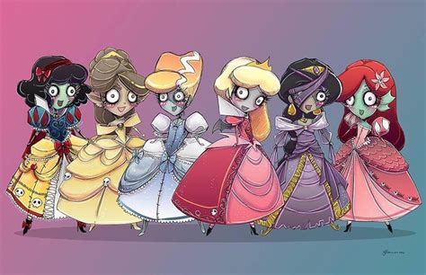 horror disney princesses drawn by no flutter on facebook classic monsters art design anime