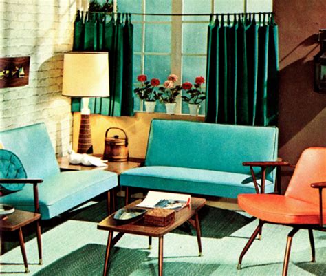 The Nifty Fifties 1950s Interior Design 1950s Interior Mid Century
