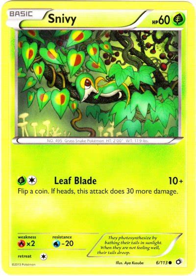 Pokémon Card Database Legendary Treasures 6 Snivy