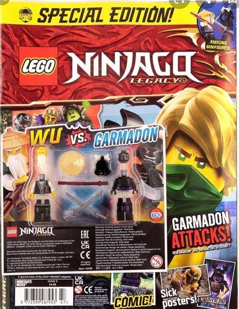 Lego Ninjago Legacy Magazine Issue 9 With Wu Vs Garmadon Minifigure