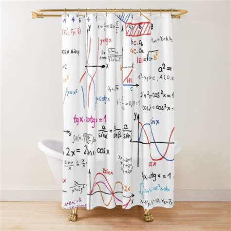 Mathematics Formulas Numbers Shower Curtain For Sale By Crodesign Redbubble