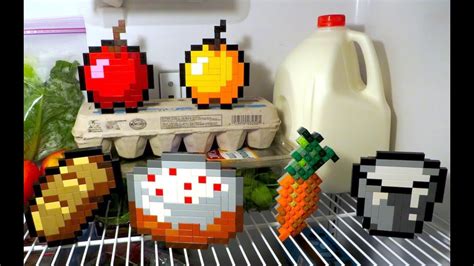 Lego Minecraft Food Youtube