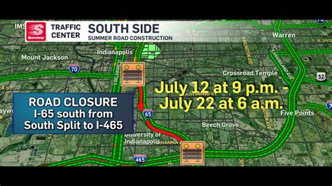 2 Major Road Closures Coming To I 65 I 70 Downtown