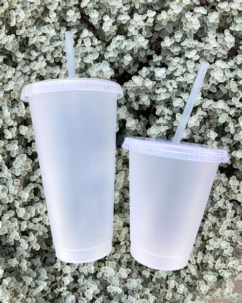 16oz Plain Clear Reusable Cup L Plain Clear Cups L 16oz Clear Etsy