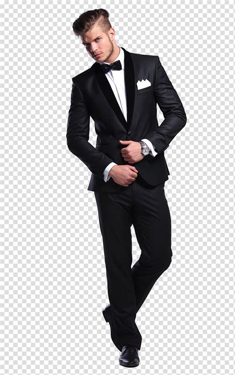 Library Of Tuxedo Man  Black And White Stock Png Files