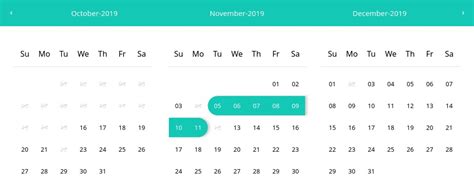Calendar Reactjs Examples