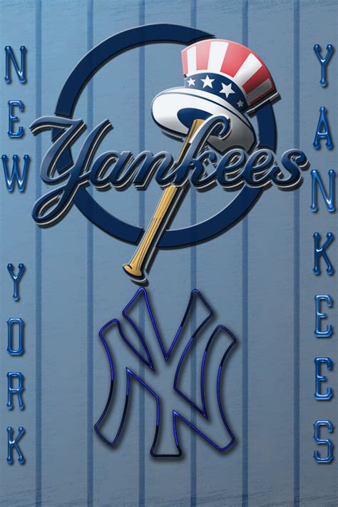 free download new york yankees logos background for your iphone download free [640x960] for your