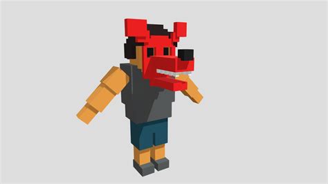 Fnaf 4 Bully Foxy Download Free 3d Model By Dave Miller Davemill