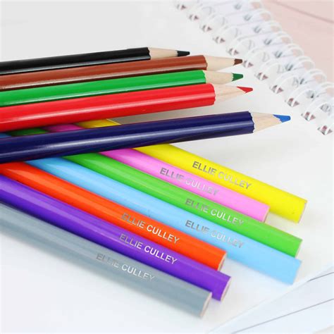 Colouring Pencils In 2020 Personalized Ts For Kids Personalized