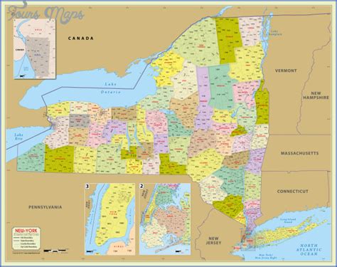 New York Map With Counties