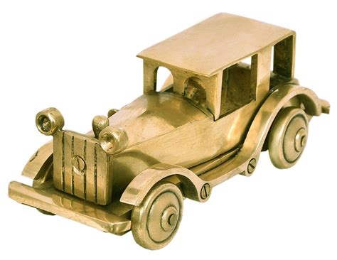 Handmade Vintage Brass Car Model Solid Brass Sculpture Etsy