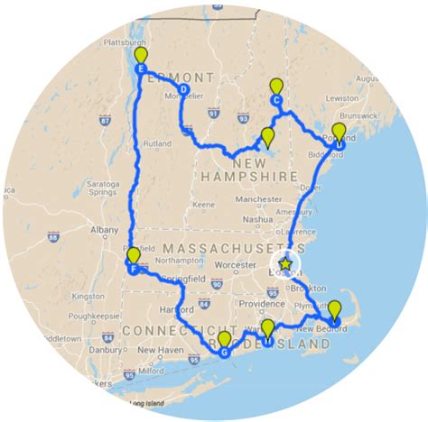 Grand Tour Of New England Travel Itinerary New England Road Trip