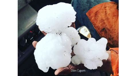 Record Breaking 6 Inch Hailstones Pelt Australian State Of Queensland