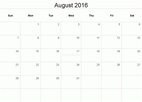 7 Best Images Of Printable Blank 8 X 11 Calendar Grid Template Blank