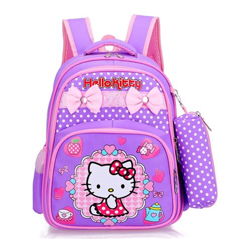 New Backpack Child School Bag Cartoon Hello Kitty Backpack Kid