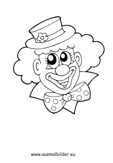 Clown basteln ist eine tolle beschäftigung mit kindern zur karnevalszeit. Ausmalbild Clown Portrait zum kostenlosen Ausdrucken und ...
