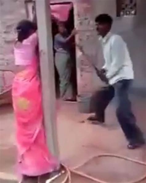 Shocking Footage Shows Jilted Husband Tying Up Wife And Lover To Thrash Them For Affair