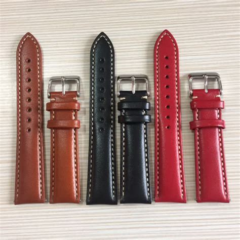 Eache Oil Waxed Leather Quick Release Watch Band Watch Straps 18mm 20mm