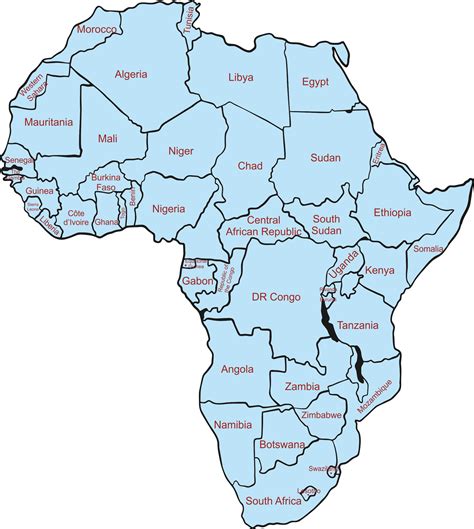 Africa Map Legal Aid South Africa