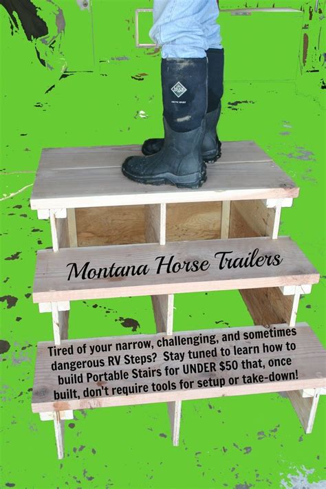Check spelling or type a new query. Nice for Glamping | Diy stairs, Camper steps, Horse mounting block